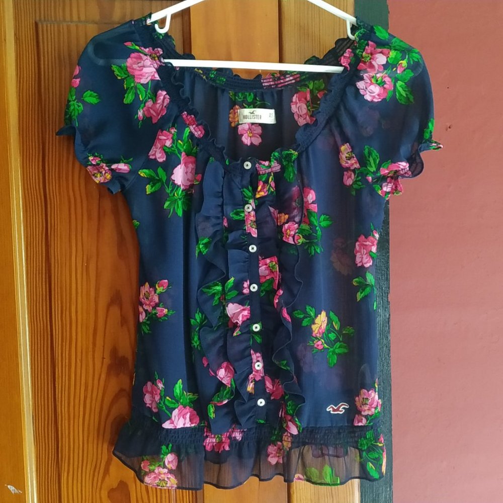 HOLLISTER Women's Blouse Shirt Top Size XS